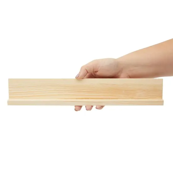 4 Pack Domino Holder 13 inches, Wooden Dominoes Racks Trays Stand for Domino Table, Mexican Train, Chicken Foot, Mahjong Game {6}