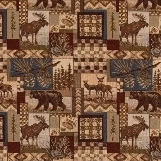 Maple - Brown Novelty Upholstery Fabric 54 Inches" {1}
