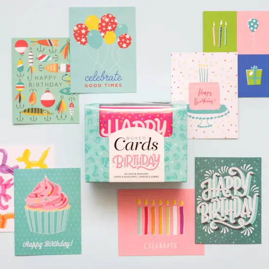American Crafts Blank Birthday Cards with Envelopes - 40 pack {5}