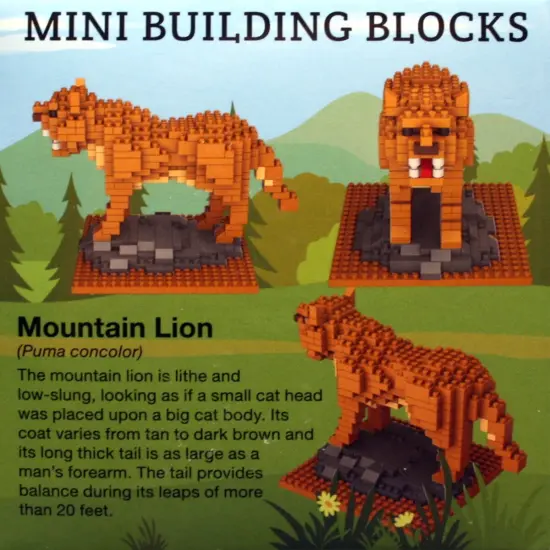 Mini Building Blocks - Mountain Lion {3}
