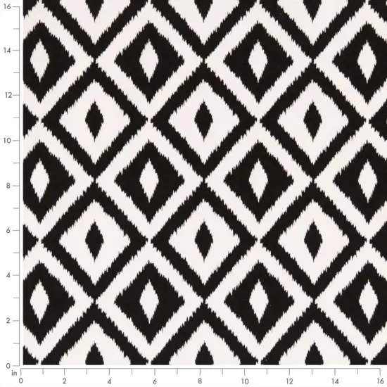 Black - Black Abstract & Geometric,Diamonds Upholstery Fabric 54 Inches" {4}