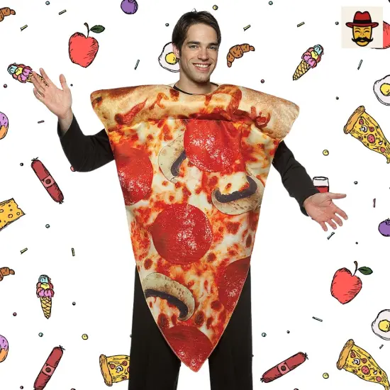 Get Real Pizza Costume Ideal for Food parties {6}