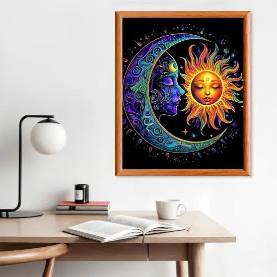 Moon Paint by Numbers Kit - 16x20 Inch (No Frame) {3}