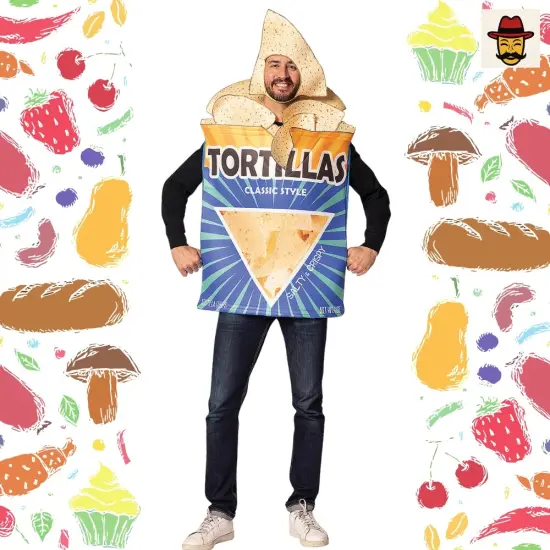 Tortilla Chips Bag Costume Funny Snack Food Outfit {6}