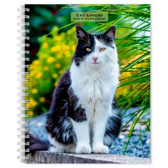 Cat Lovers | 2026 6x7.75 Inch Spiral-Bound Wire-O Weekly Engagement Planner Calendar | New Full-Color Image Every Week {1}