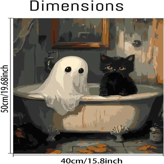 Halloween Paint by Numbers Kit - 16x20 Inch {2}