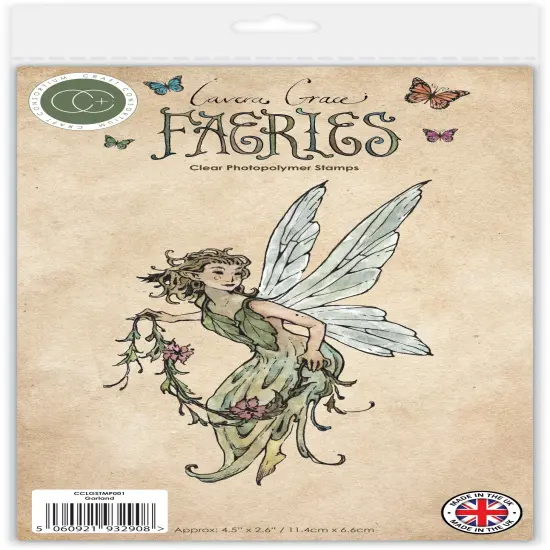 Craft Consortium Faeries Photopolymer Stamp Set-Garland {1}