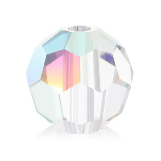 Preciosa 6mm Czech Glass Faceted Round Beads, 288pcs Crystal AB {1}