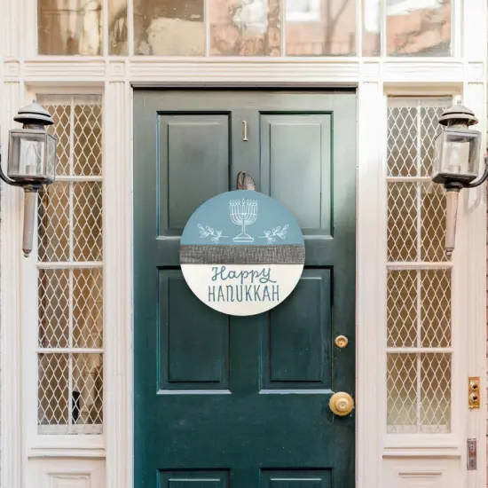 Happy Hanukkah Door Hanger {5}