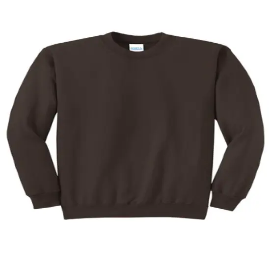 Port & Company&reg; Core Fleece Crewneck Sweatshirt Dark Chocolate Brown {1}