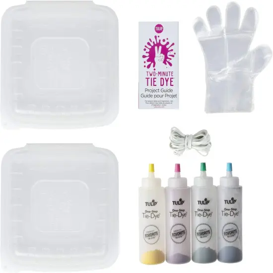 One-Step Tie-Dye Kit Tulip Fabric Dye Kits 43189 Fdy Multi 2 Min Fruit Punch, 4 Color, As Detailed, 6 Ounce (Pack of 1) {1}