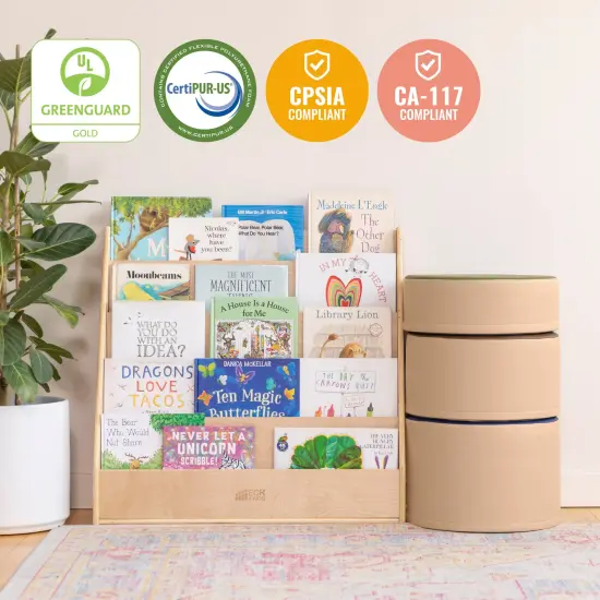 SoftZone Colorful Stump Stool Set, 3-Piece Earthtone {8}