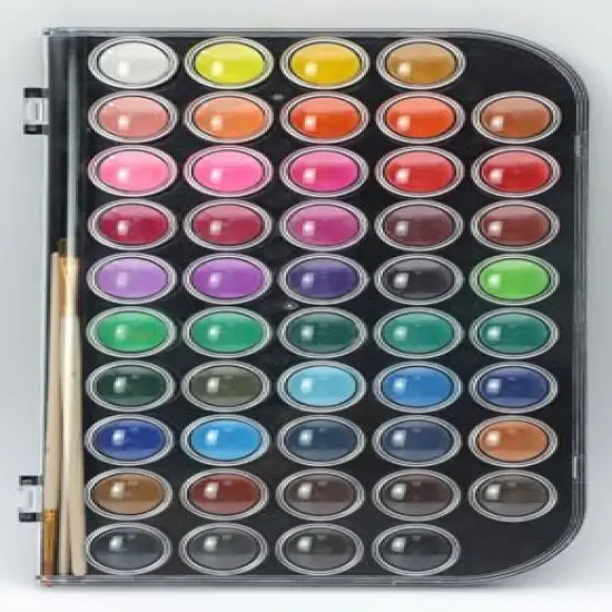 48 Colors Watercolor Paint Setwith 3 Paint Brushes, Water Color Paints Sets, Washable Water Colors {3}