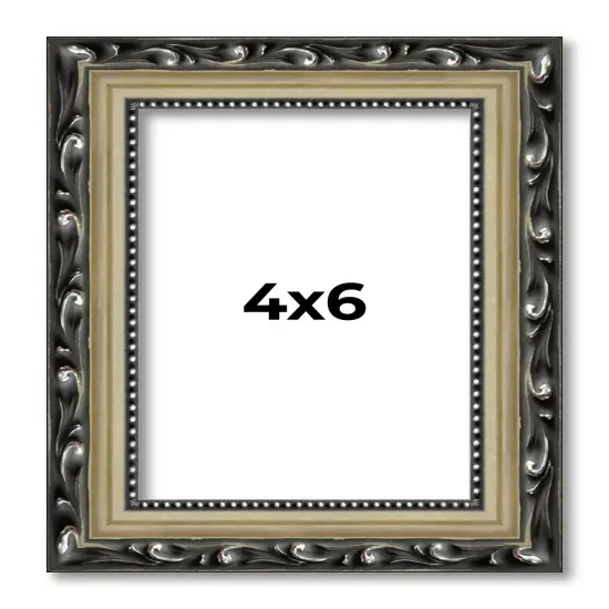 4x6 Museum-Quality Picture Frame with UV-Resistant Acrylic & Acid-Free Backing, Available in 4 Finishes - Gold, Silver, Bronze, and Black {1}