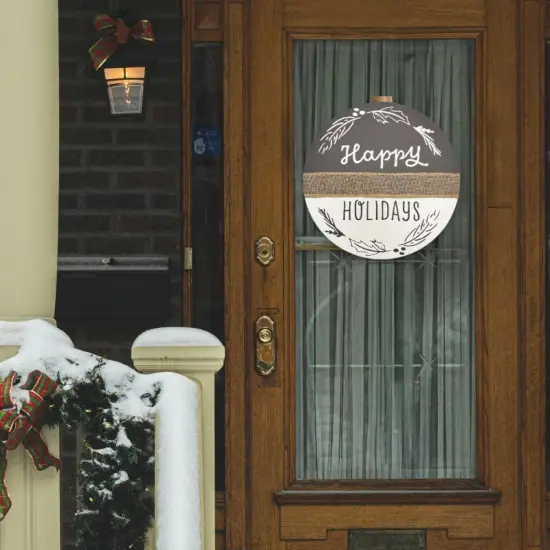 Happy Holidays Door Hanger {4}