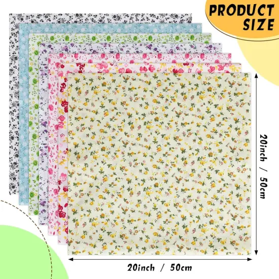 35 Pcs 100% Cotton Fabric Quilting Patchwork Fabric Fat Quarter for Sewing {3}