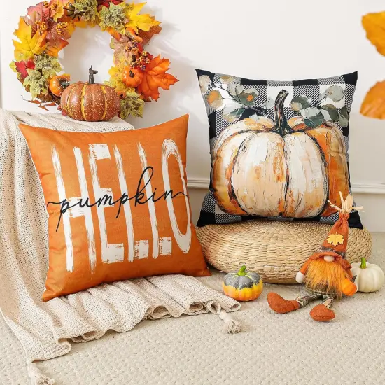 Fall Decorative Throw Pillow Covers {4}