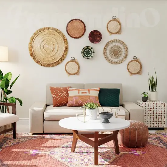 8 Pack Round Mini Embroidery Hoops 3 Inch Imitated Wood Display Frame Circle Cross Stitch Hoop Ring for Art Craft Sewing Hanging Ornaments {2}