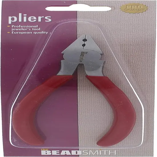 The Beadsmith Fold-Over Crimp Pliers for Leather, Suede, and Crimping, Jewelry Making Supplies {6}