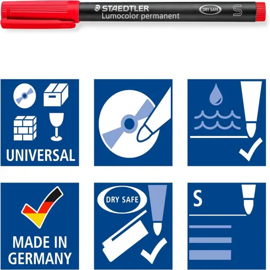 Lumocolor Universal Pen, Felt Tip, Permanent Marker {6}