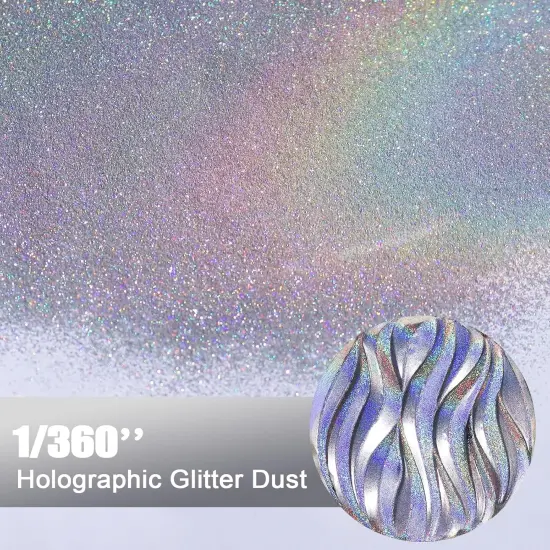 Holographic Glitter - Silver Diamond Dust, 1.94oz/55g {2}