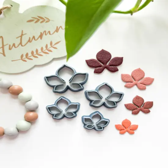 CHESTNUT LEAF | FALL CLAY CUTTERS {1}