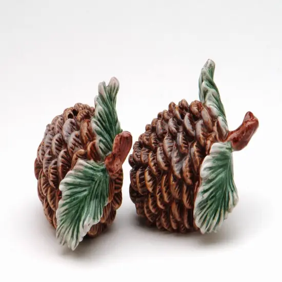 Ceramic Christmas Pine Cone Salt & Pepper Shakers, Home D&eacute;cor, Gift for Her, Gift for Mom, Kitchen D&eacute;cor, Christmas D&eacute;cor {5}