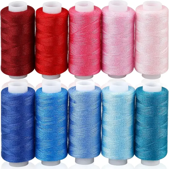 Sewing Threads Kits, 30 Colors Polyester 250 Yards Per Spools for Hand Sewing & Embroidery {4}