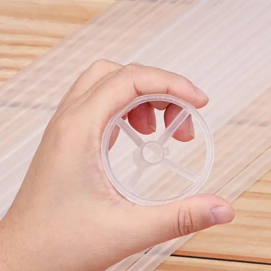 50pcs Balloon Sticks and Cups - 16in Clear Bobo Balloon Holders for Large Balloons - Birthday, Graduation, Wedding Party Decorations {3}