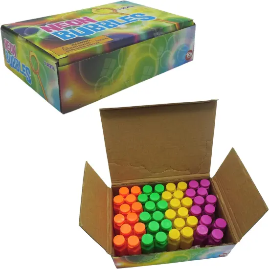 4E's Novelty 48 Pack Mini Bubbles - 1.6" Bulk Non Toxic Bubbles for Kids Party Favors {4}