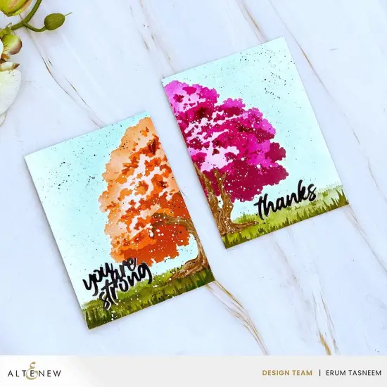 Stencil Art: Strong Oak Layering Stencil Set (6 in 1) {5}
