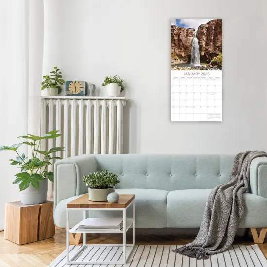 The Gifted Stationary 2026 Square Wall Calendar, New Zealand, 16-Month Images of New Zealand Theme Hanging Calendar with 180 Reminder Stickers, Month Planner for Creative Spaces, 12x12 In Multicolor {2}