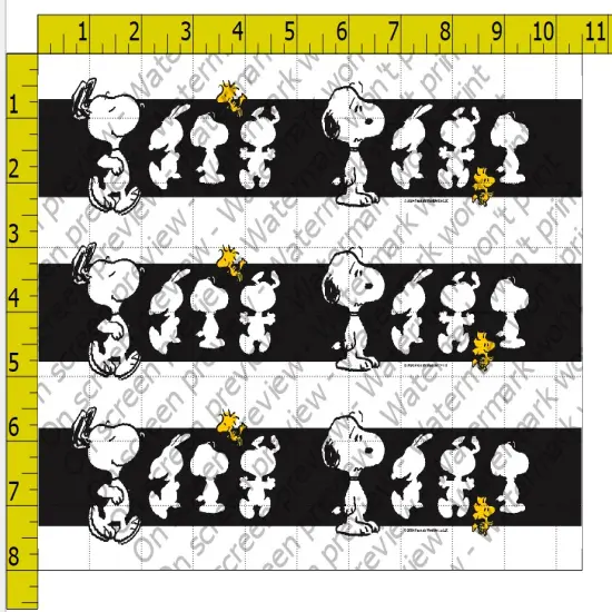 Peanuts Snoopy Edible Cake Topper Strips {3}