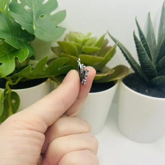 1, 4, 20 or 50 Pieces: Small Blue Enamel Butterfly Charms {3}