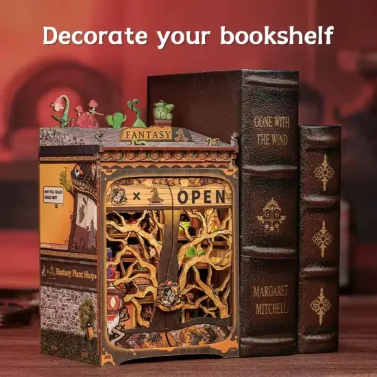 Fantasy Dollhouse Book Nook Kit - Miniature Wizardi Roombox Kit {2}