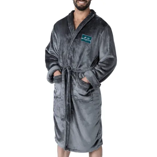 NFL Philadelphia Eagles 2025 Super Bowl LIX Multi Champ Reign L/XL Silk Touch Robe 26X47 Inches {1}