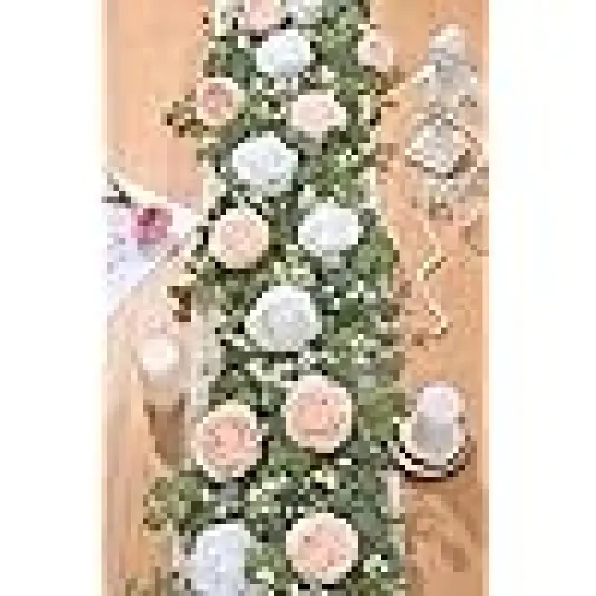 Fake Rose Greenery Floral Vines for Wedding Table Backdrop Party {1}