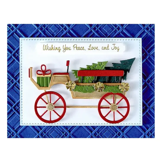 Spellbinders Press Plate & Die Set By Annie Williams-Country Christmas Banner & Sentiments {4}