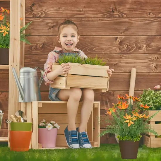 Silk Artificial Flowers Coreopsis Faux Flowers {3}