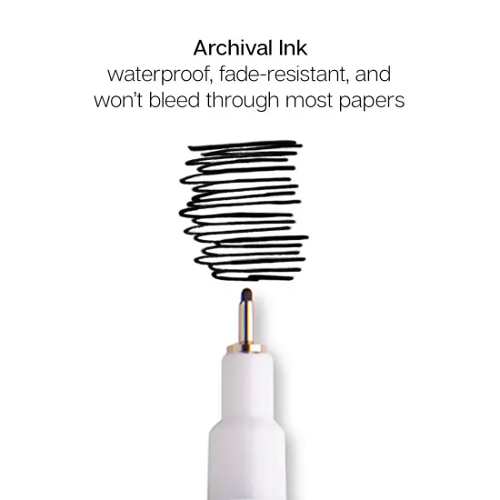 KINGART&reg; Inkline&trade; Fine Line Pen Set, 6pc {4}