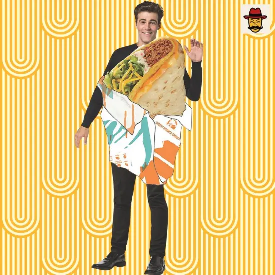 Gordita Crunch Costume Funny Taco Tunic Halloween Food Party Outfit {2}
