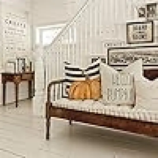 Stripes Pumpkin Maple Leaf Happy Fall Outdoor Pillows {3}