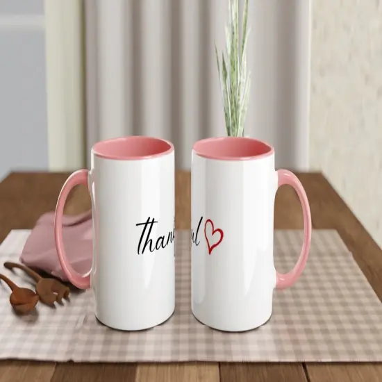 Thankful Mug White 11oz Ceramic Mug {3}