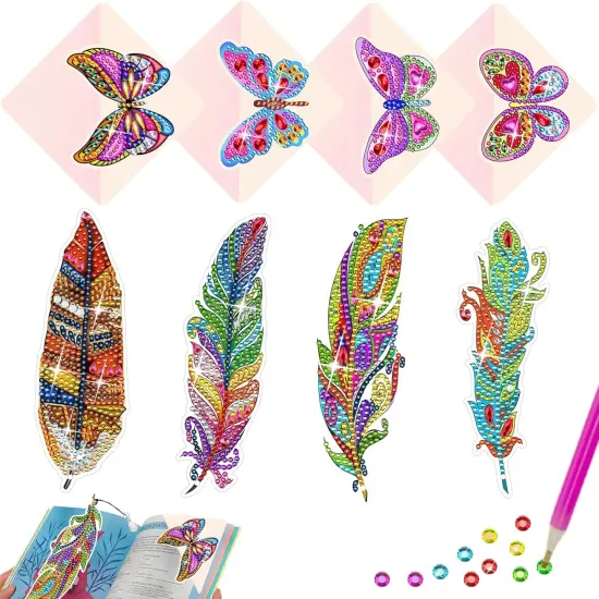 Butterfly Corner Diamond Painting Bookmark Kits {1}