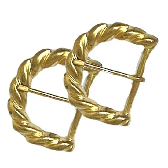 Brass Plated Prong Belt Buckle 1.5 Inche {5}