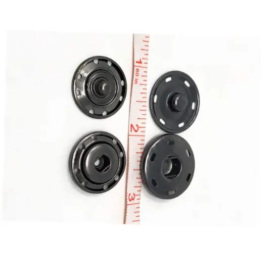 Gun Metal Sew On Snaps 6 Hole {5}