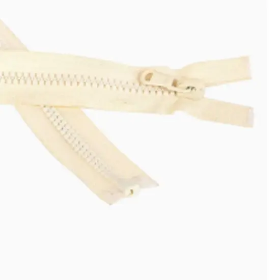 Off White Plastic Zipper 108 Inch Open Bottom {4}