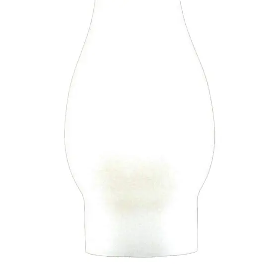Frosted Glass Lamp Chimney, Replacement Hurricane Globe Measures 2 7/8 Inch Diameter Base x 8 1/2 Inches High for Oil or Kerosene Lanterns {4}