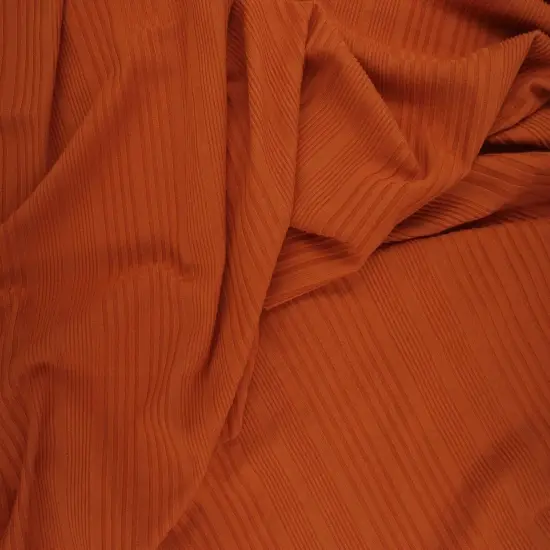 Soft Variegated Yummy Rib Knit Stretch Fabric, 89% Polyester 11% Spandex, 58/60&Prime; Wide RED SPICE {5}