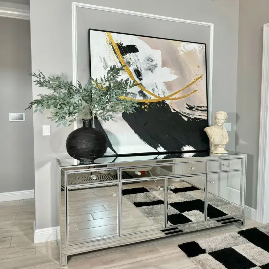 Azore Faux Frosted Green Silk Stem Leaf 4 Branches {4}